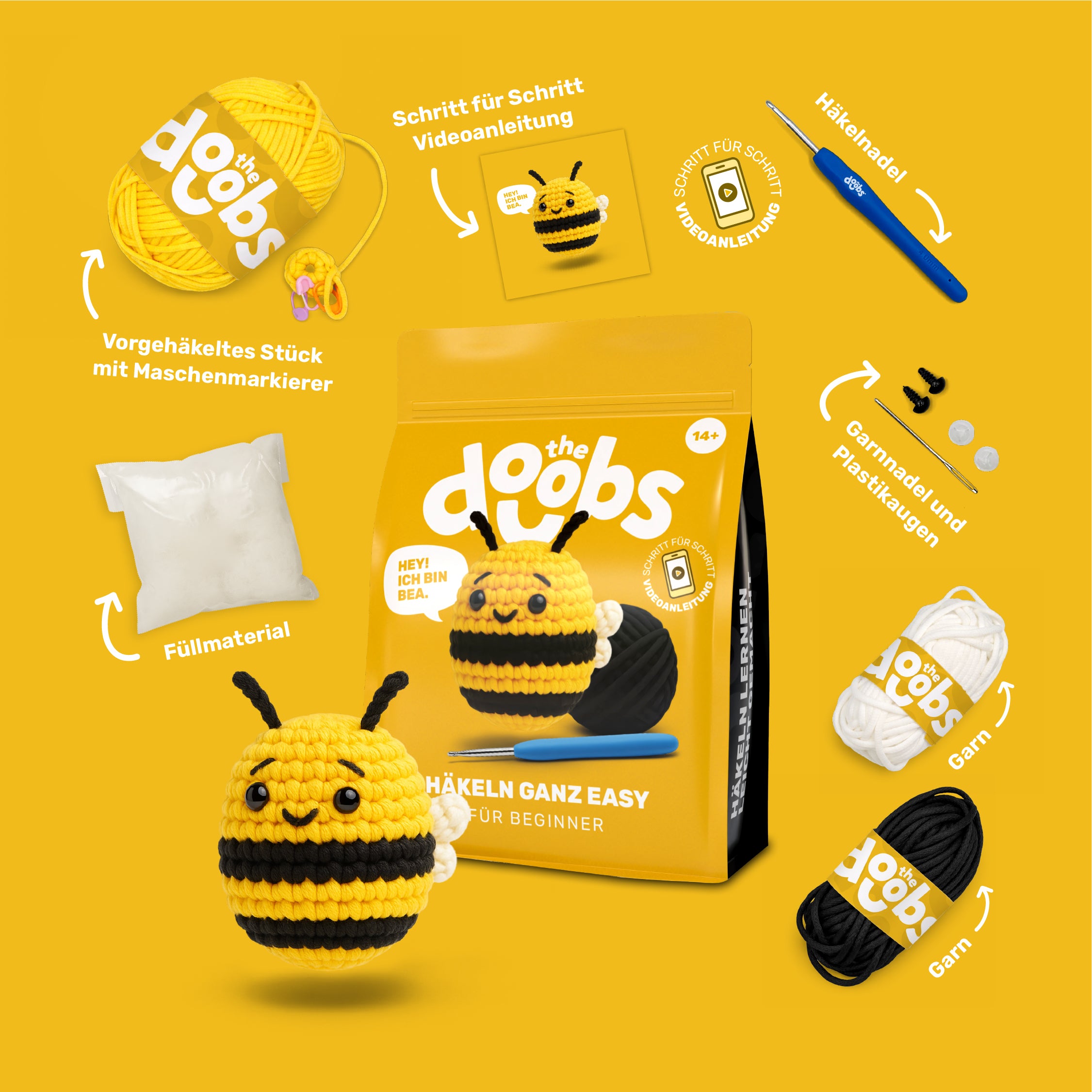 Bea die Biene | Häkel-Set