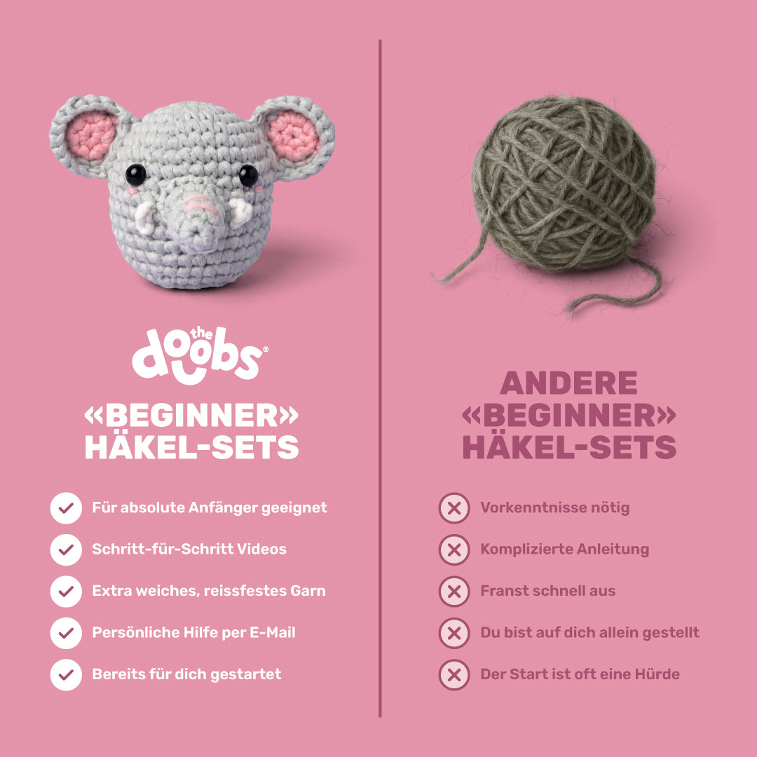Bobi der Elefant | Häkel-Set