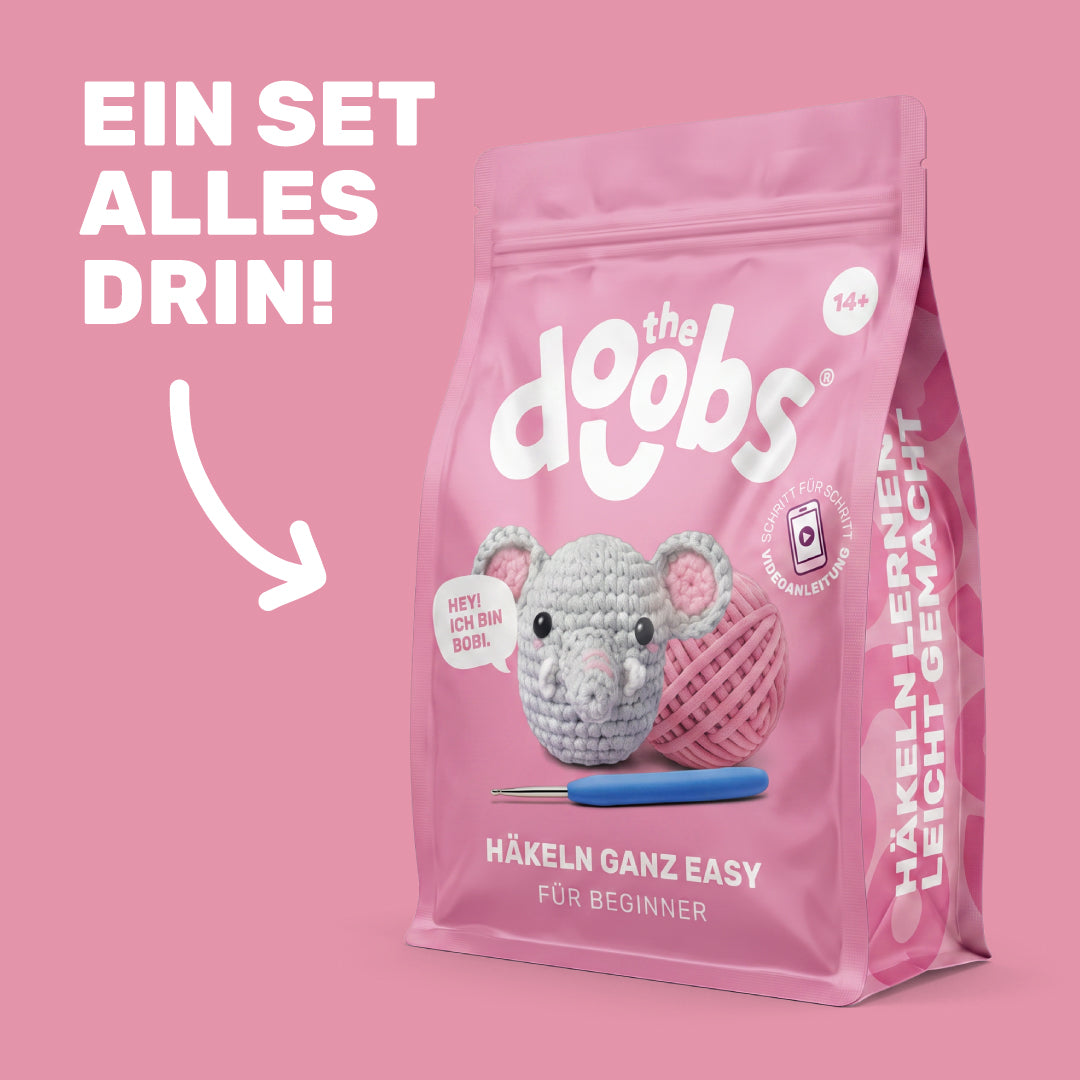 Bobi der Elefant | Häkel-Set